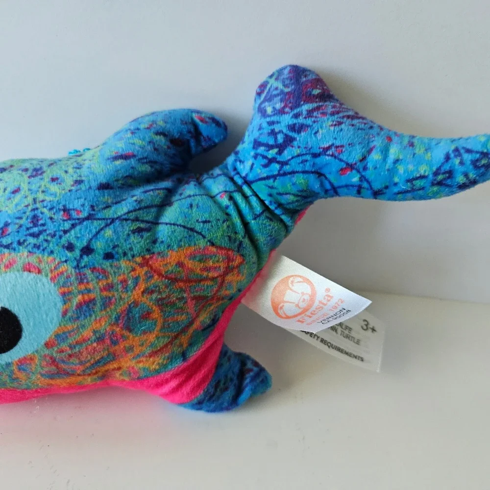 Fiesta SCRIBBLEEZ Sealife 5in Plush Stuffed Animal Dolphin Fish